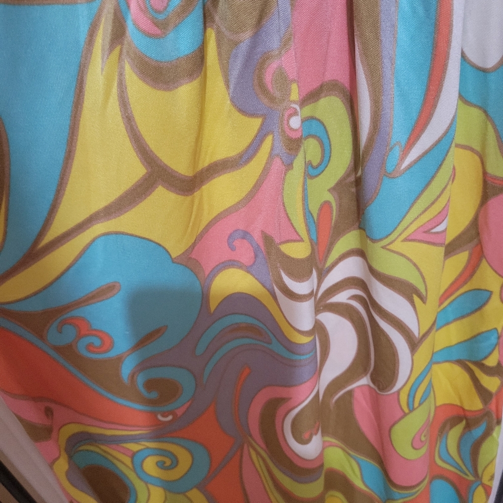 Trina Turk Psychedelic Colorful Mini Dress - Picture 7 of 7